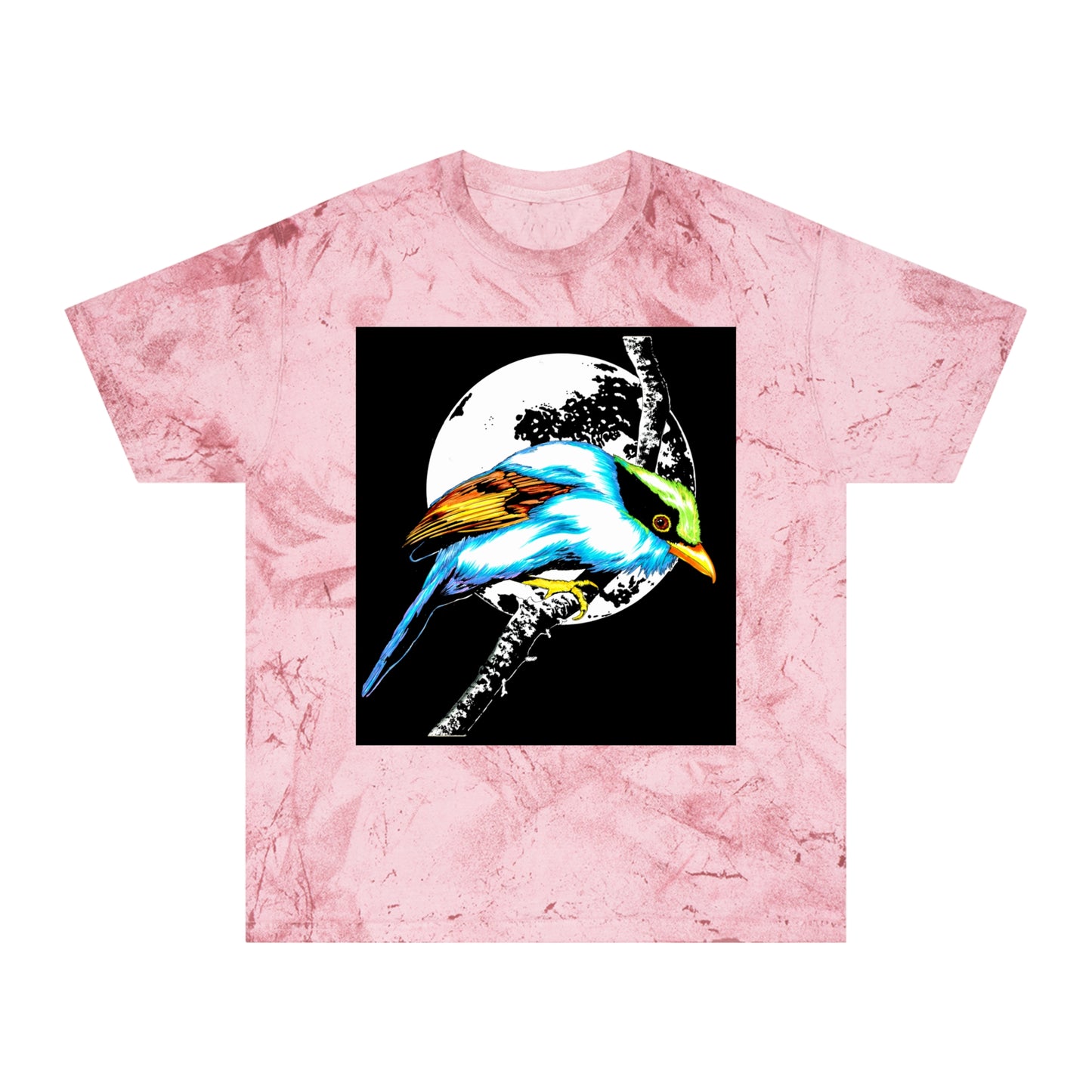 T Shirt with Vibrant Bird Design Perfect for Nature Lovers
