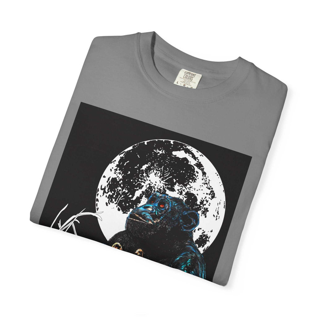 Moonlit Gorilla and Child Unisex Garment-Dyed T-Shirt