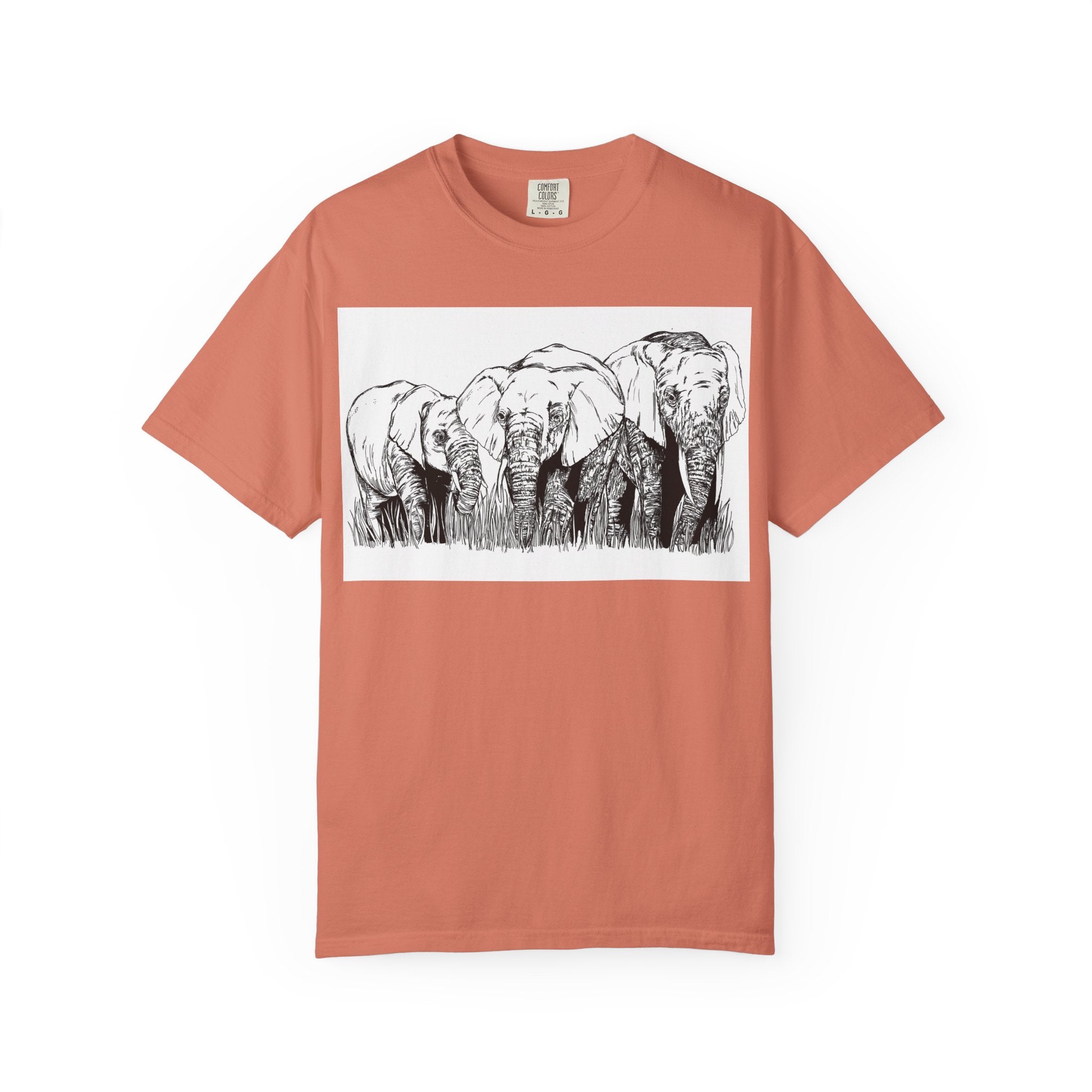 Eco-Friendly Elephant Graphic Unisex T-Shirt