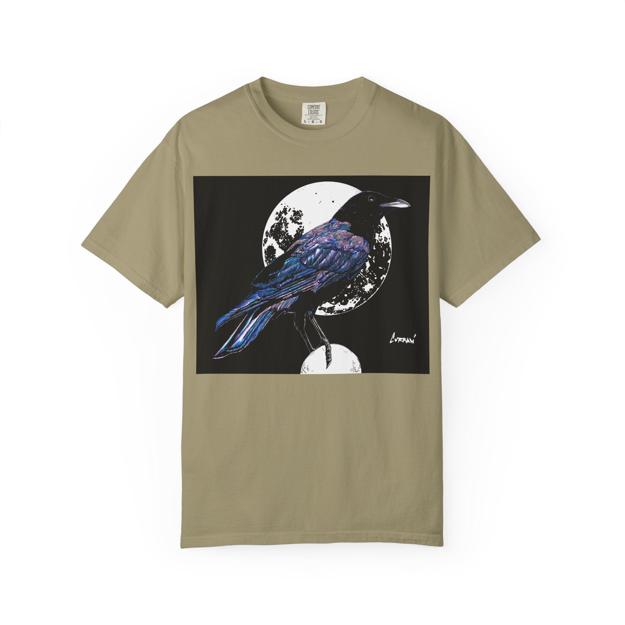Crow Garment-Dyed T-Shirt for Nature Lovers