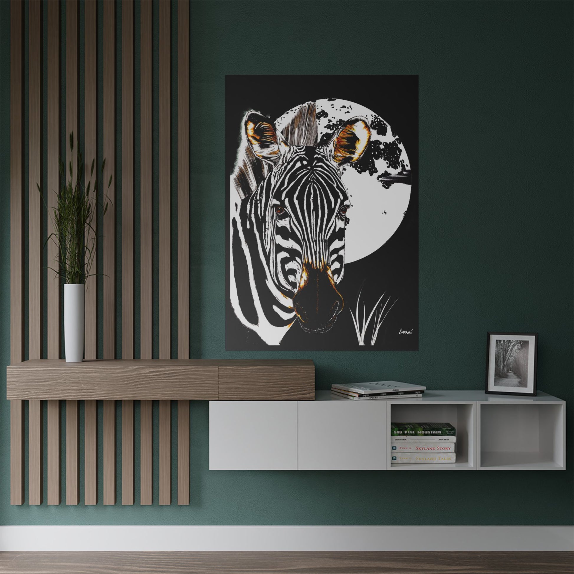 Zebra Satin Poster - Art Print Poster of the Original Art
