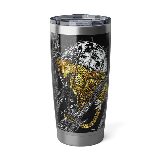 Cheetah Tumbler, 20oz Travel Mug, Hand Drawn Design