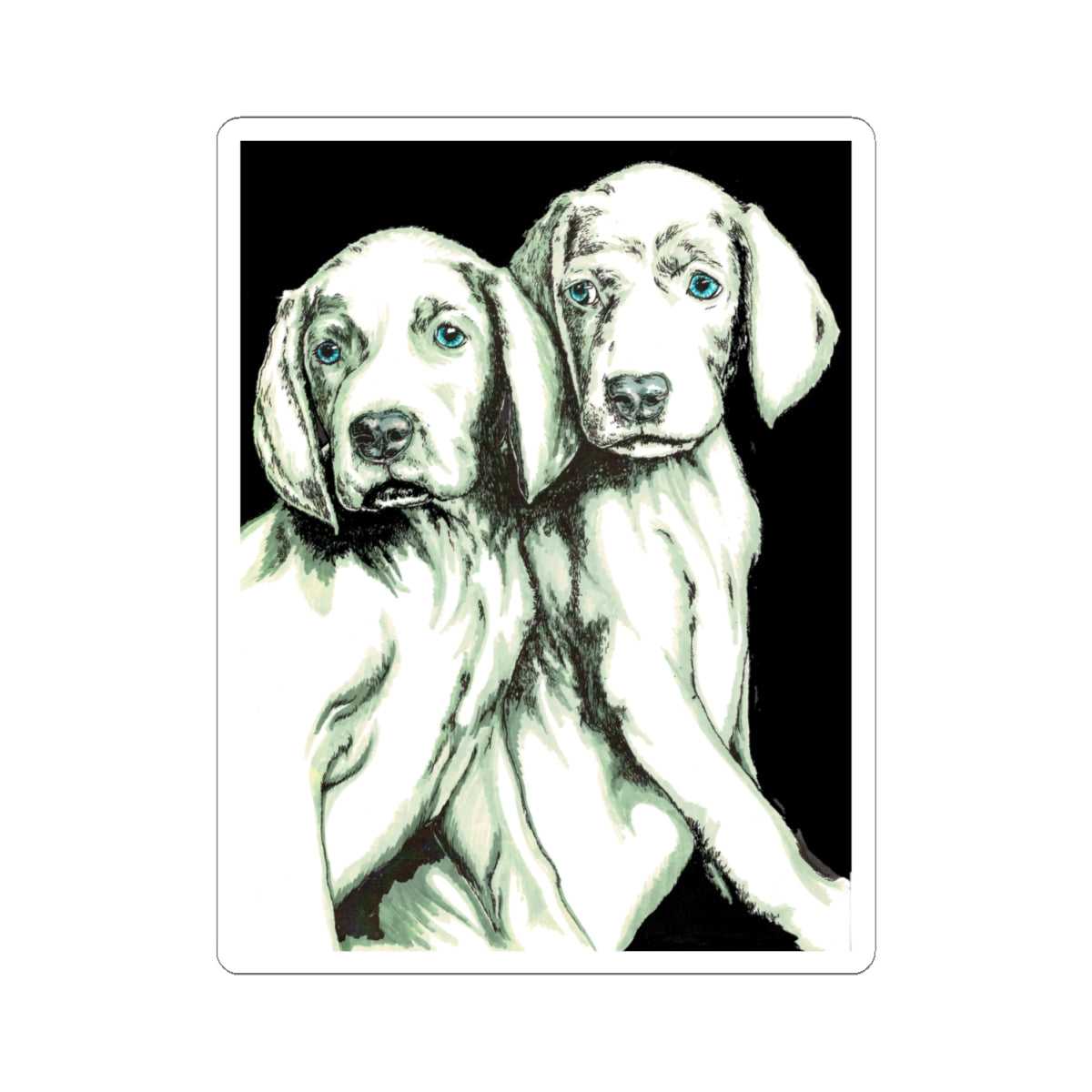 Puppy Kiss-Cut Stickers