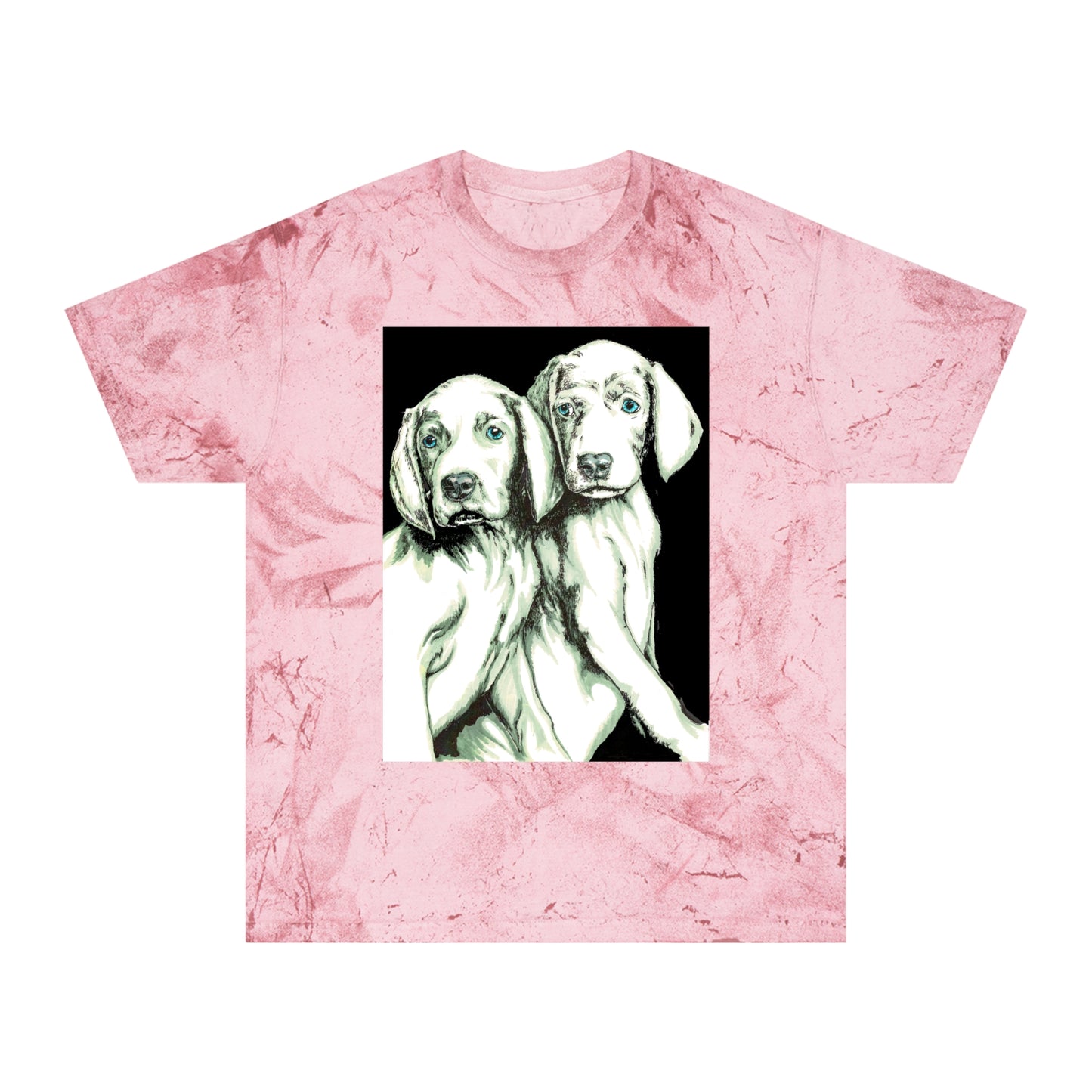 Color Blast Unisex T-Shirt with Playful Dog Design