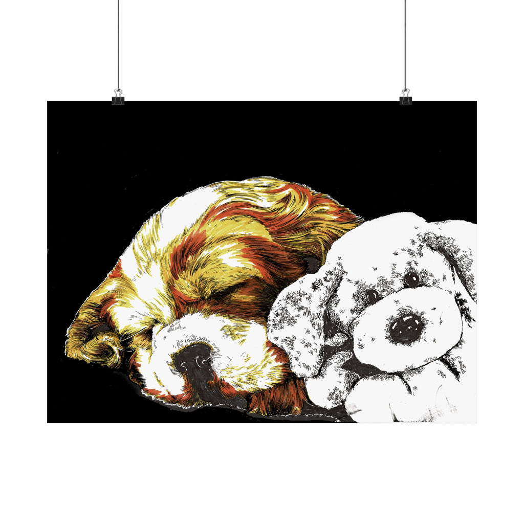 Cocker Spaniel Satin Poster - Heartwarming Dog Design