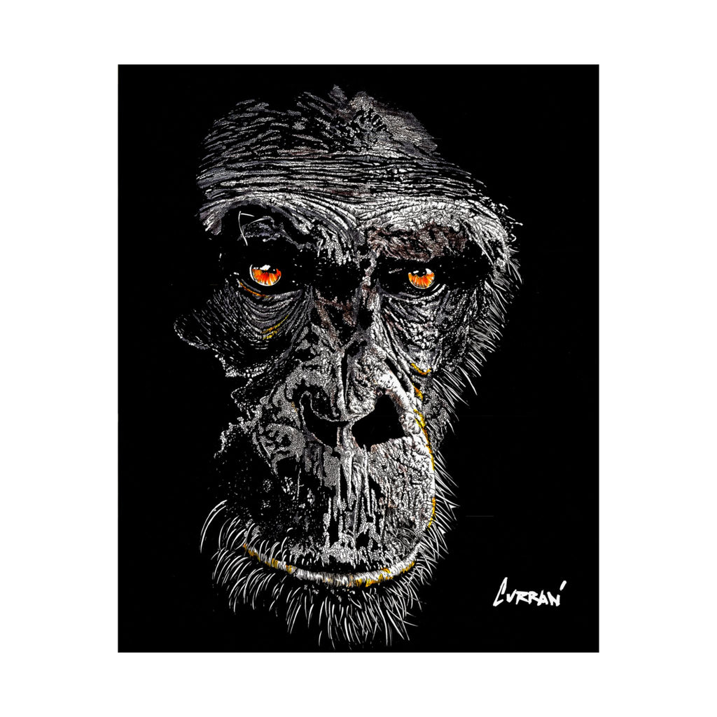 Gorilla Art Satin Poster - 300gsm | Bold Animal Wall Décor