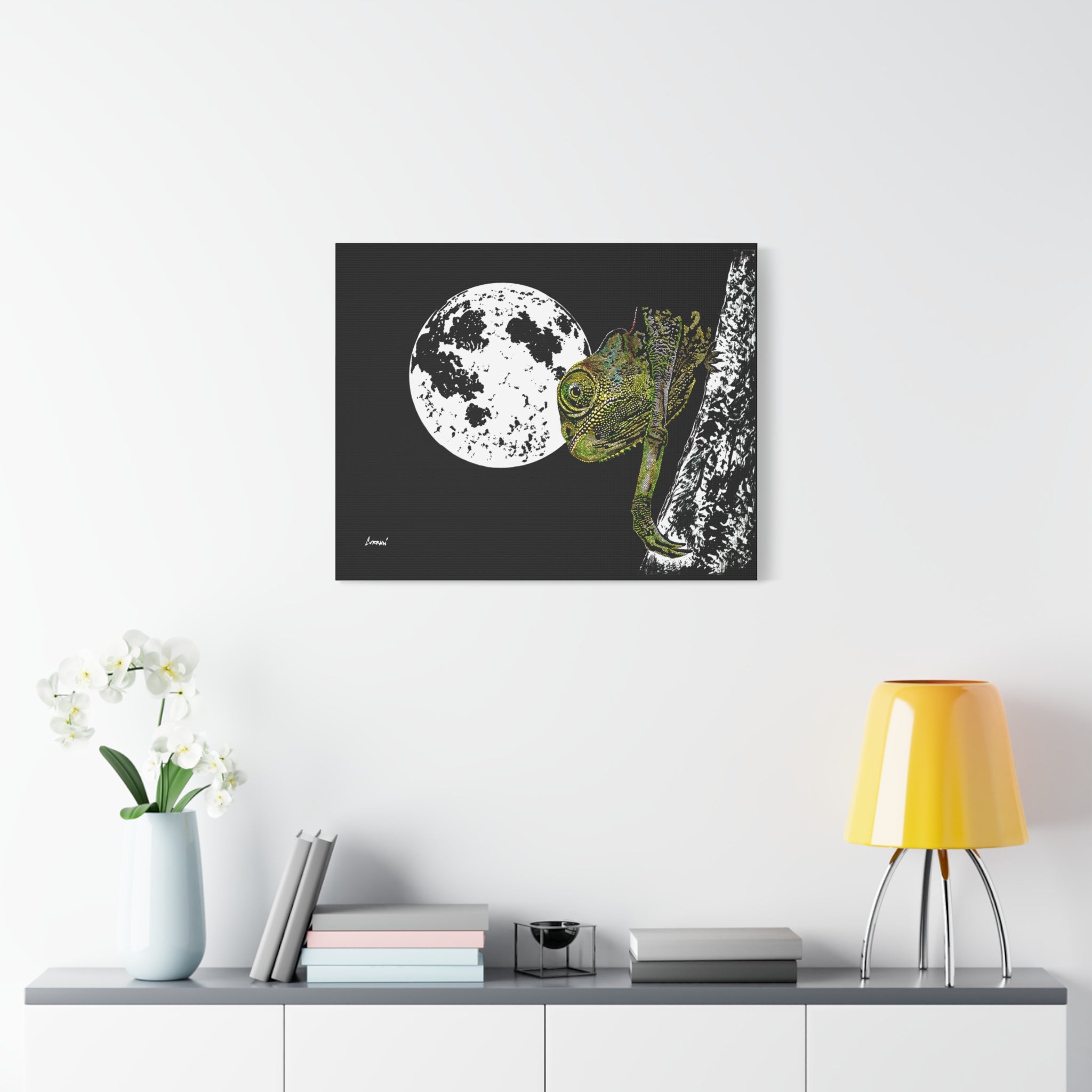 Chameleon Print of the Original, hand drawn wall art