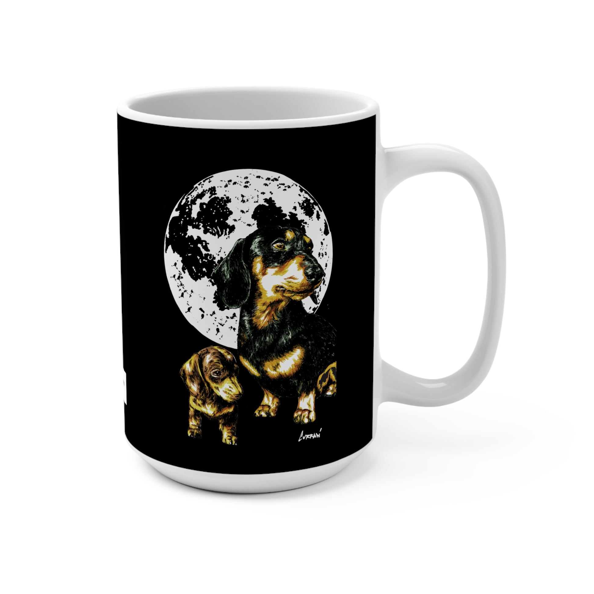 Dachshund Dog Lover's 15oz Moonlit Mug - for Pet Owners