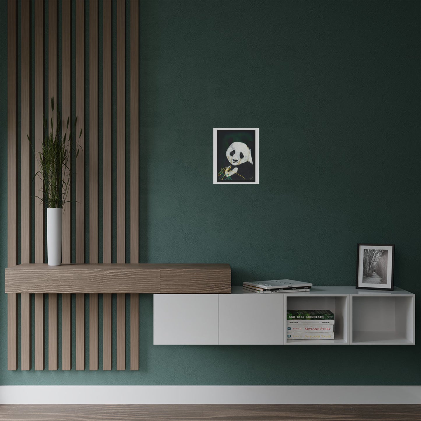 Panda Portrait Satin Poster - 300gsm Wall Art for Nature Lovers