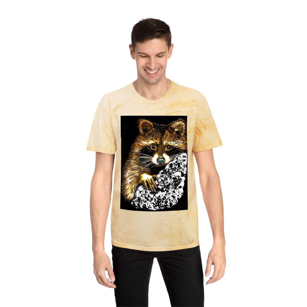 Raccoon Tree Unisex T Shirt Hand Drawn Art
