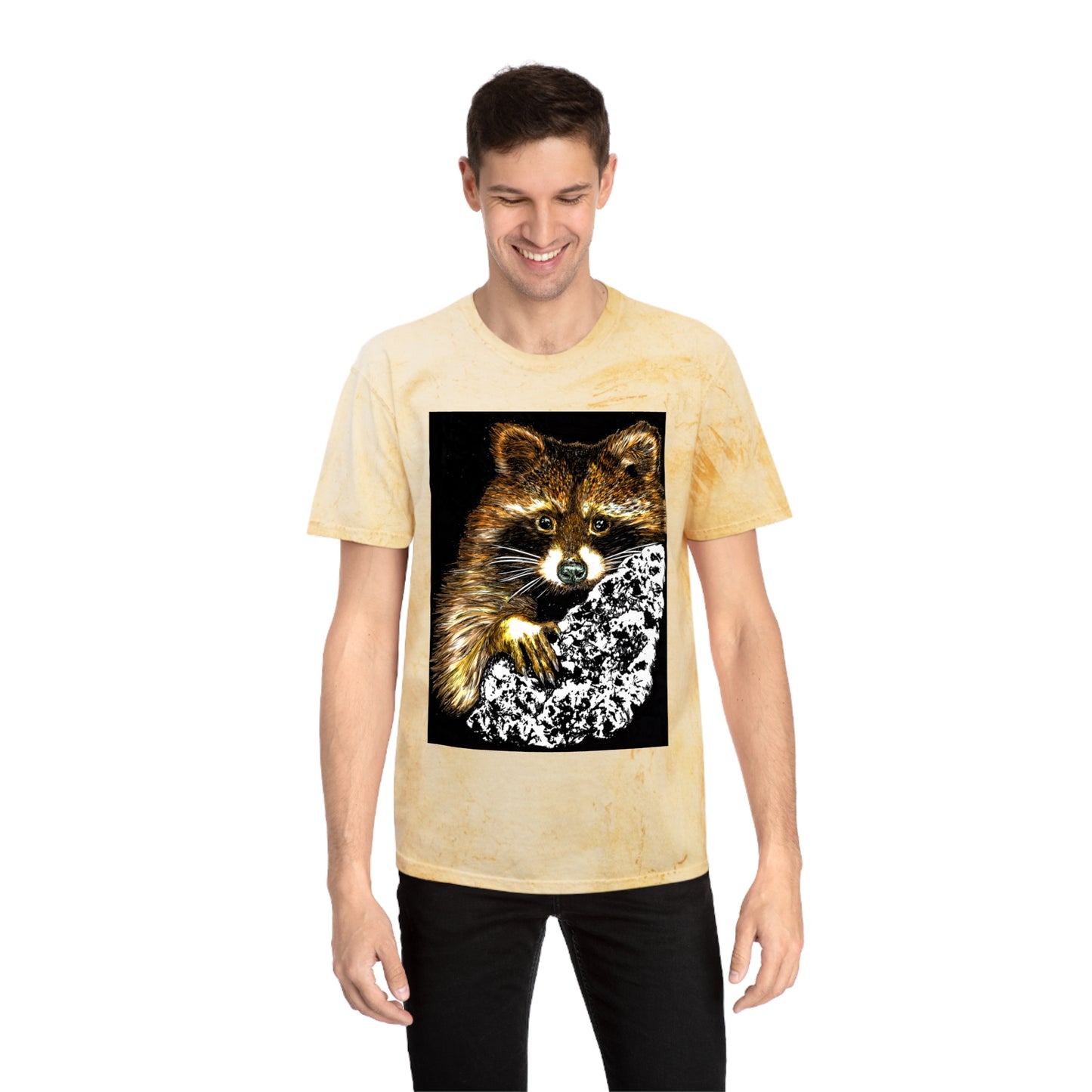 Raccoon Tree Unisex T Shirt Hand Drawn Art