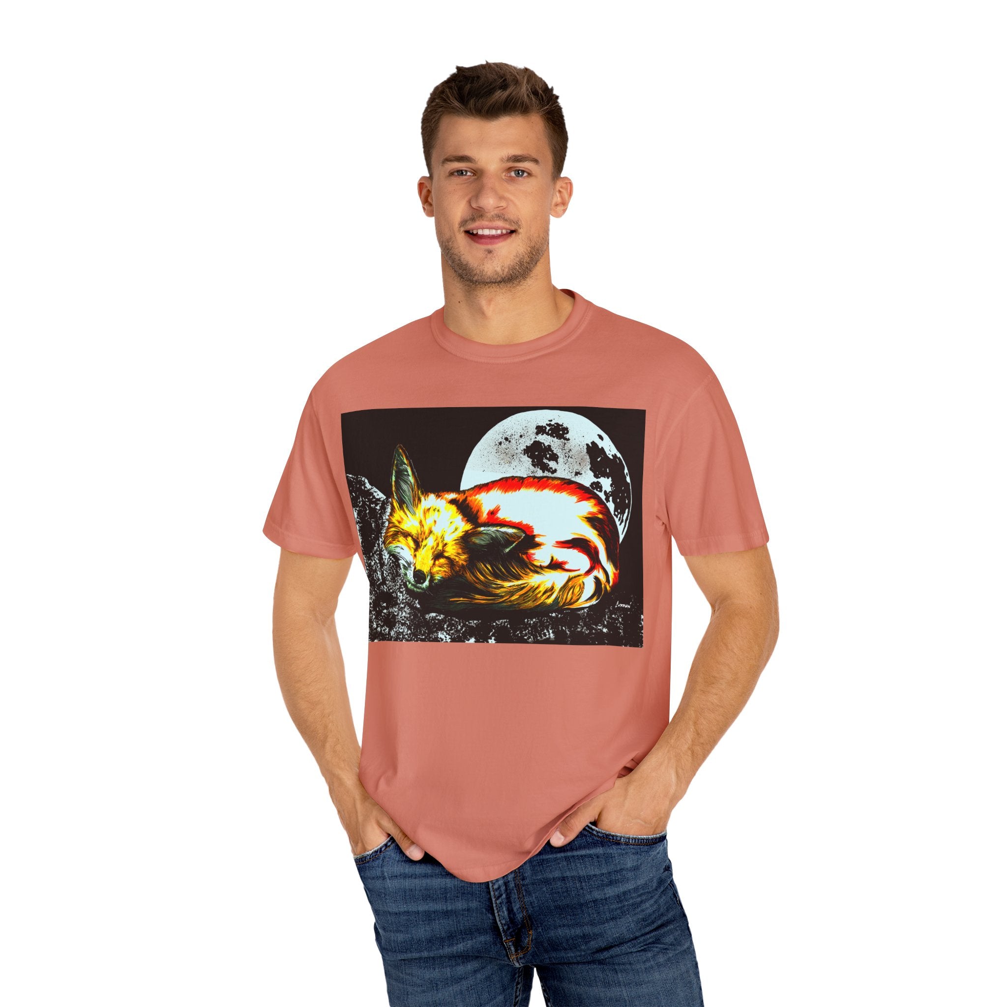 Dreamy Red Fox Graphic Unisex T-Shirt - Night Vibes