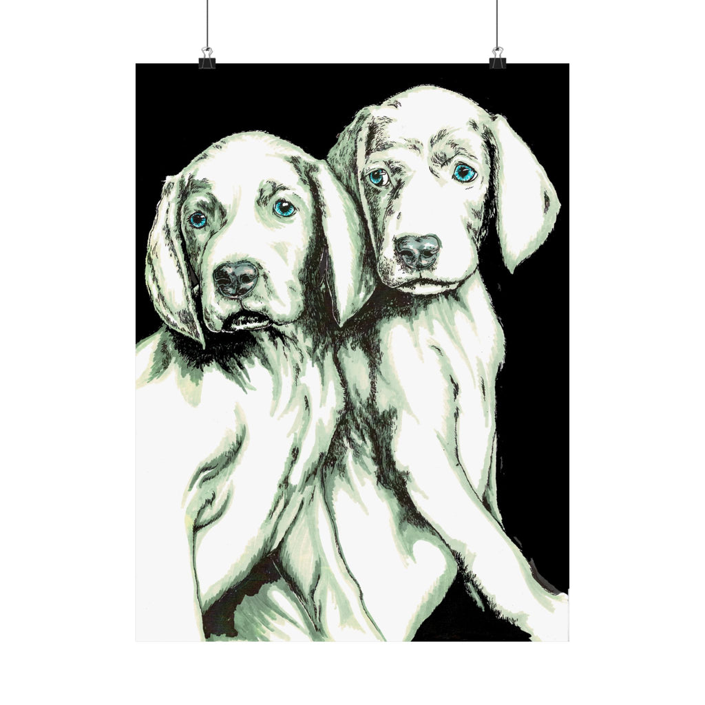 Custom Dog Art Satin Poster - Perfect for Pet Lovers