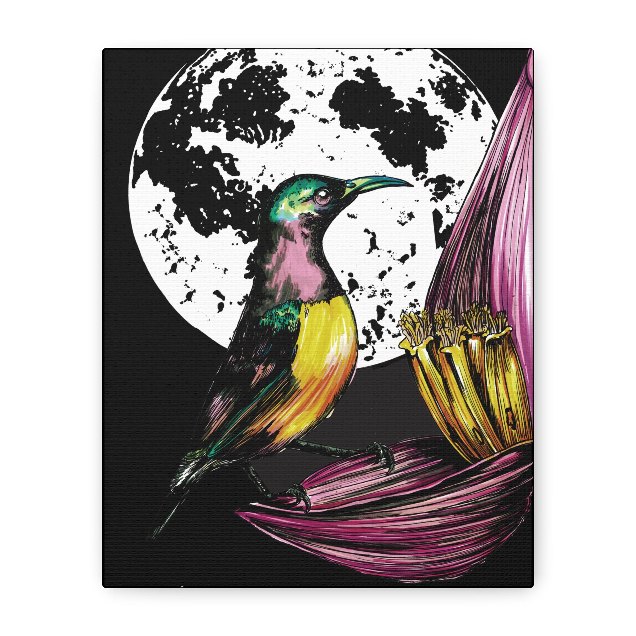Hummingbird Wall Art Print of the Original, hand drawn