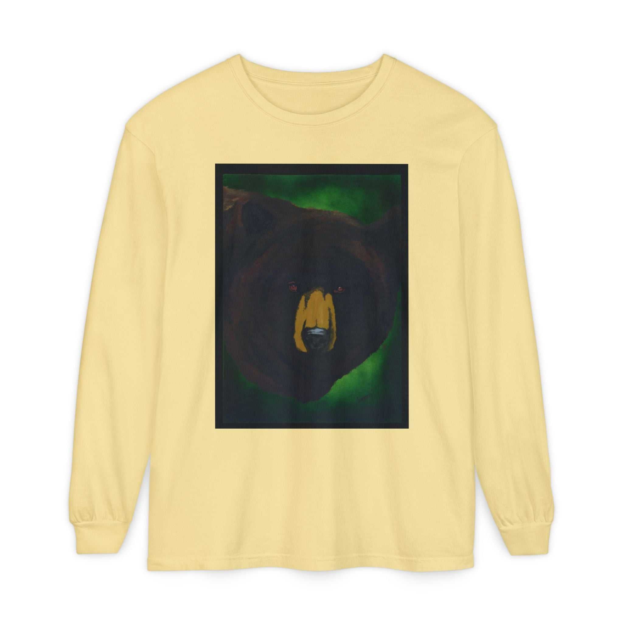 Brown Bear Portrait Long Sleeve Unisex T Shirt