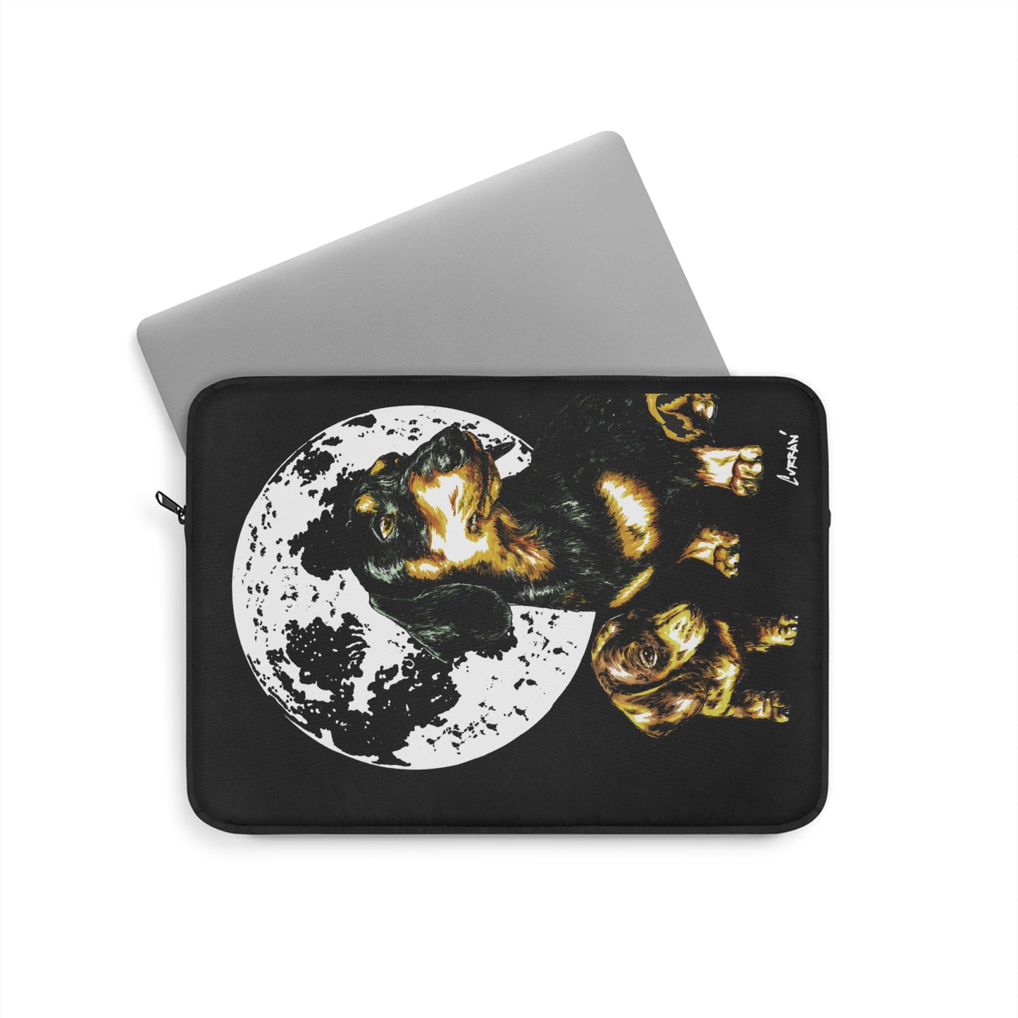 Moonlit Dachshund Laptop Sleeve - Cute Dog Design for Pet Lovers