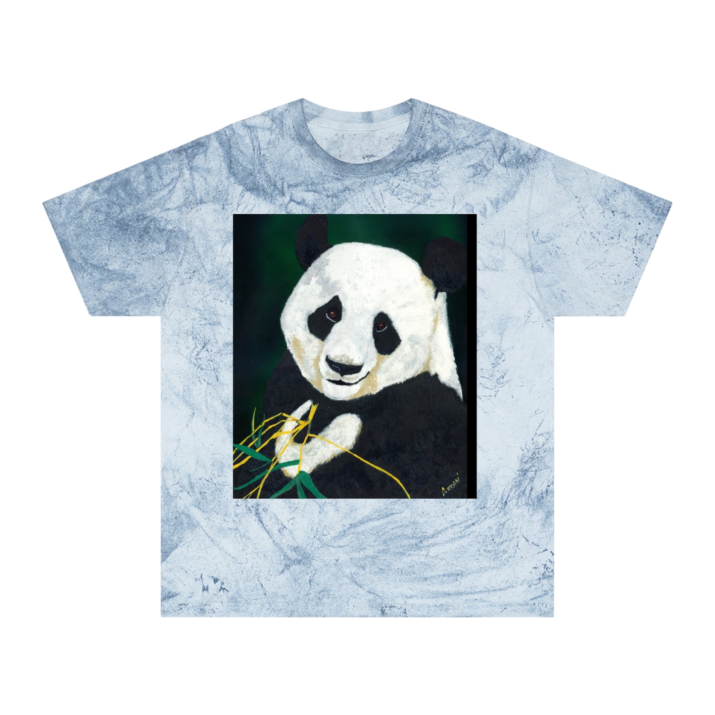 Cute Panda Unisex Color Blast T Shirt Nature Inspired Design