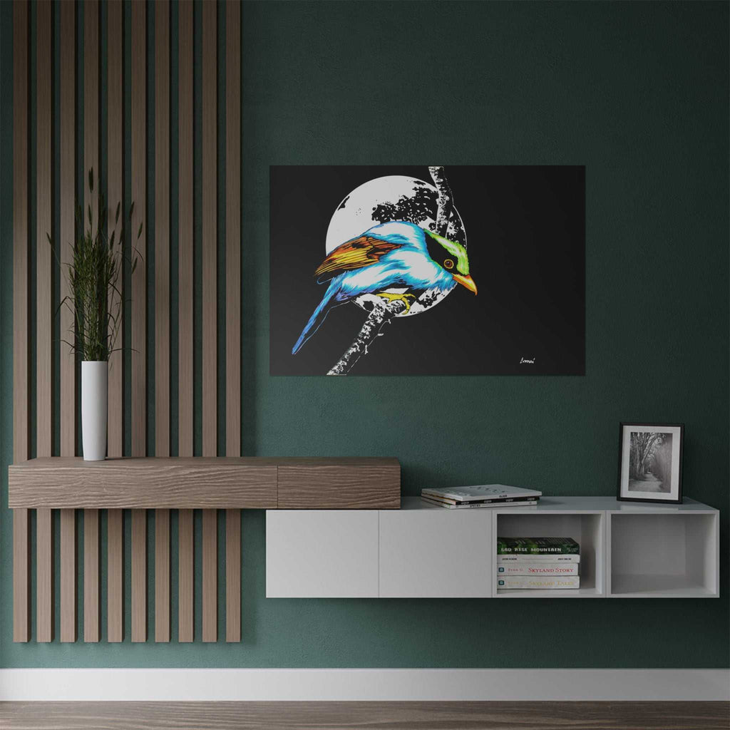 Bring nature's beauty into your space with our Vibrant Bird Satin Poster - Wall Art Print for Nature Lovers. Elevate your walls now!
