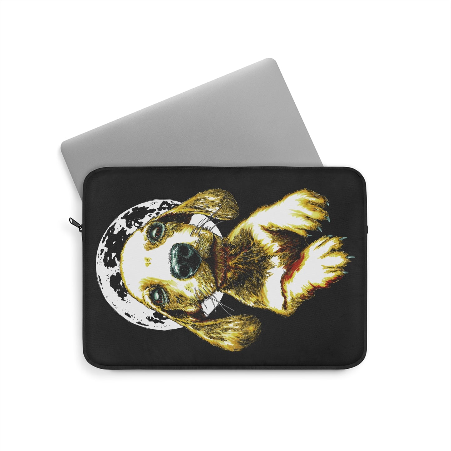 Moonlit Dog Laptop Sleeve - Stylish & Protective Case for Pet Lovers