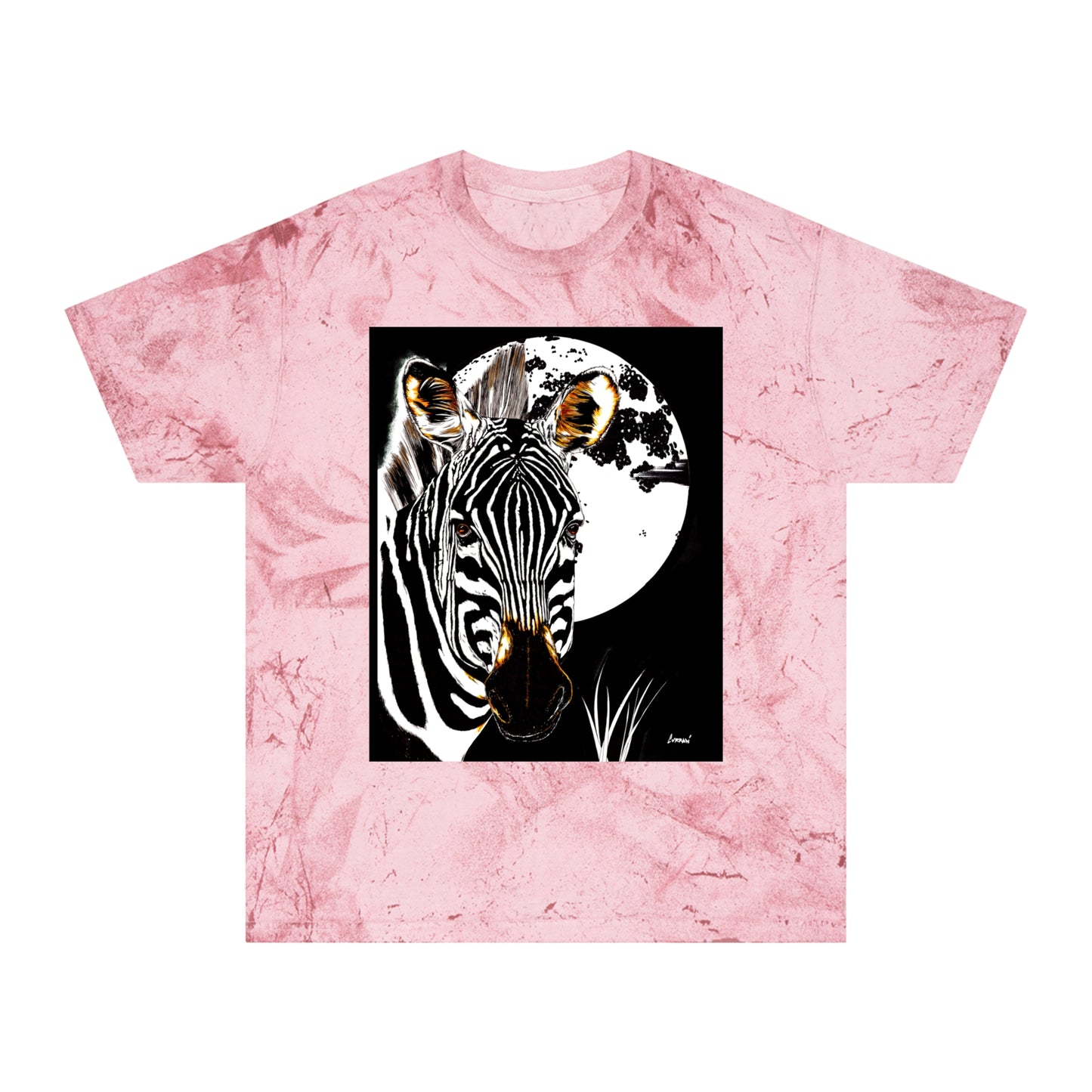 Color Blast Zebra Unisex T shirt