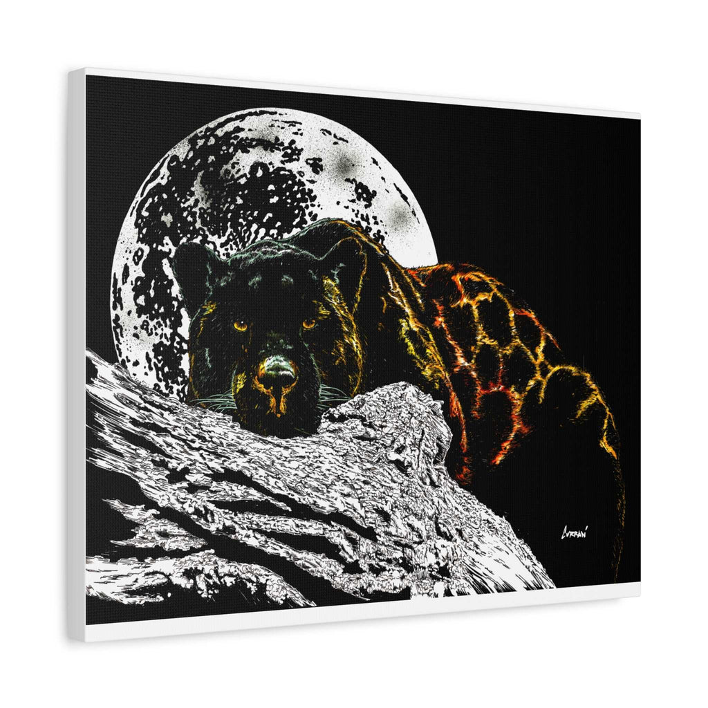 Panther in the Moonlight Print of my Original hand drawn art