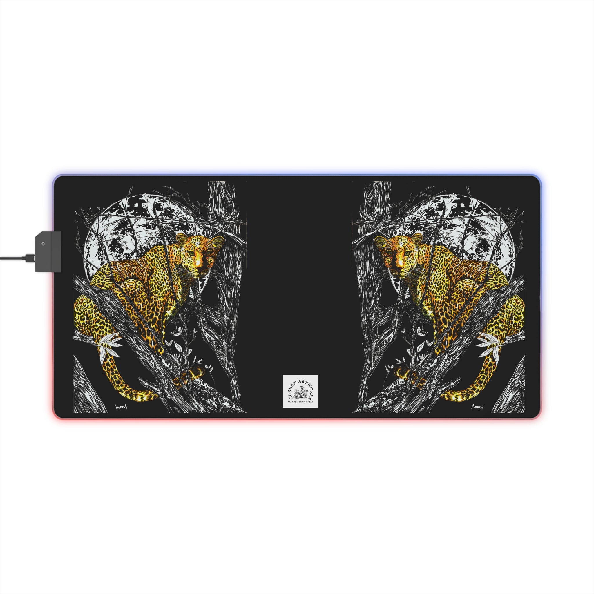 LED Gaming Mouse Pad - Illuminated Animal Design for Gamers