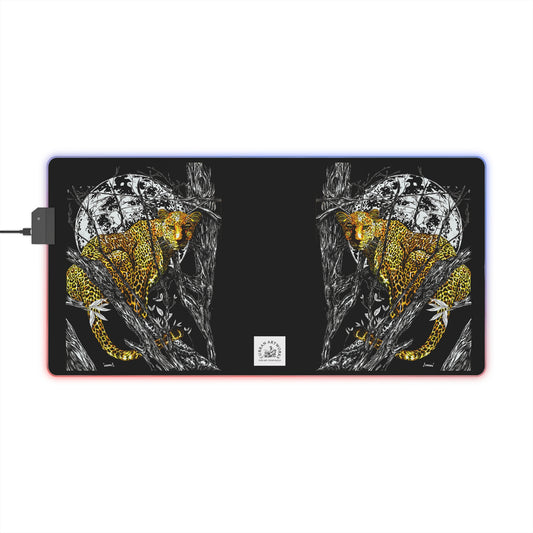 LED Gaming Mouse Pad - Illuminated Animal Design for Gamers