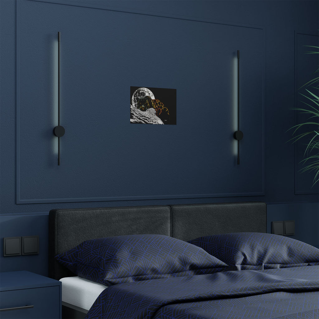 Majestic Bear Satin Poster - Night Moon Art Print (300gsm)