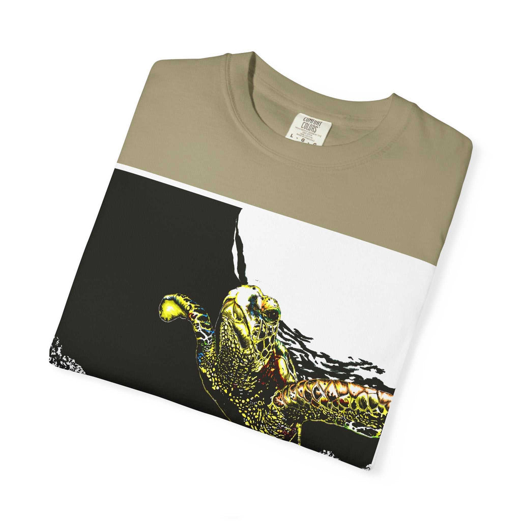 Discover the perfect blend of style and comfort with our Sea Turtle Garment-Dyed Graphic Tee - Unisex Ocean. Embrace the ocean and elevate your wardrobe today!