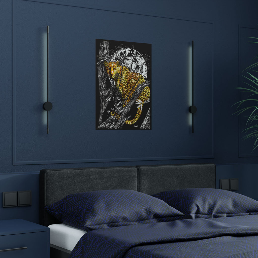 Majestic Leopard Satin Poster - 300gsm Art Print