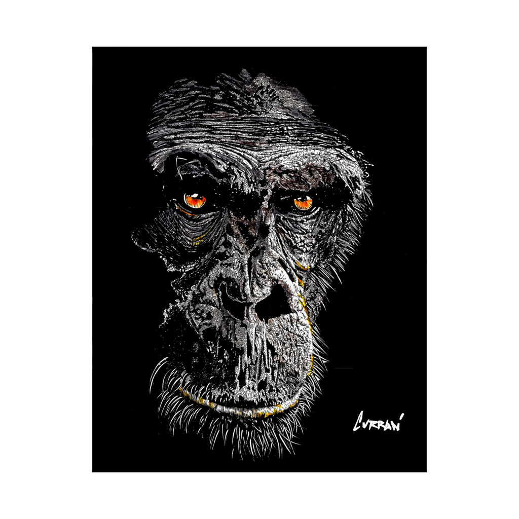 Gorilla Art Satin Poster - 300gsm | Bold Animal Wall Décor