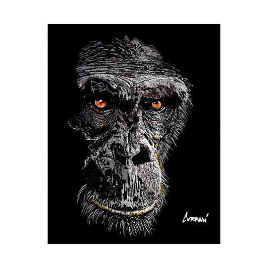Gorilla Art Satin Poster - 300gsm | Bold Animal Wall Décor