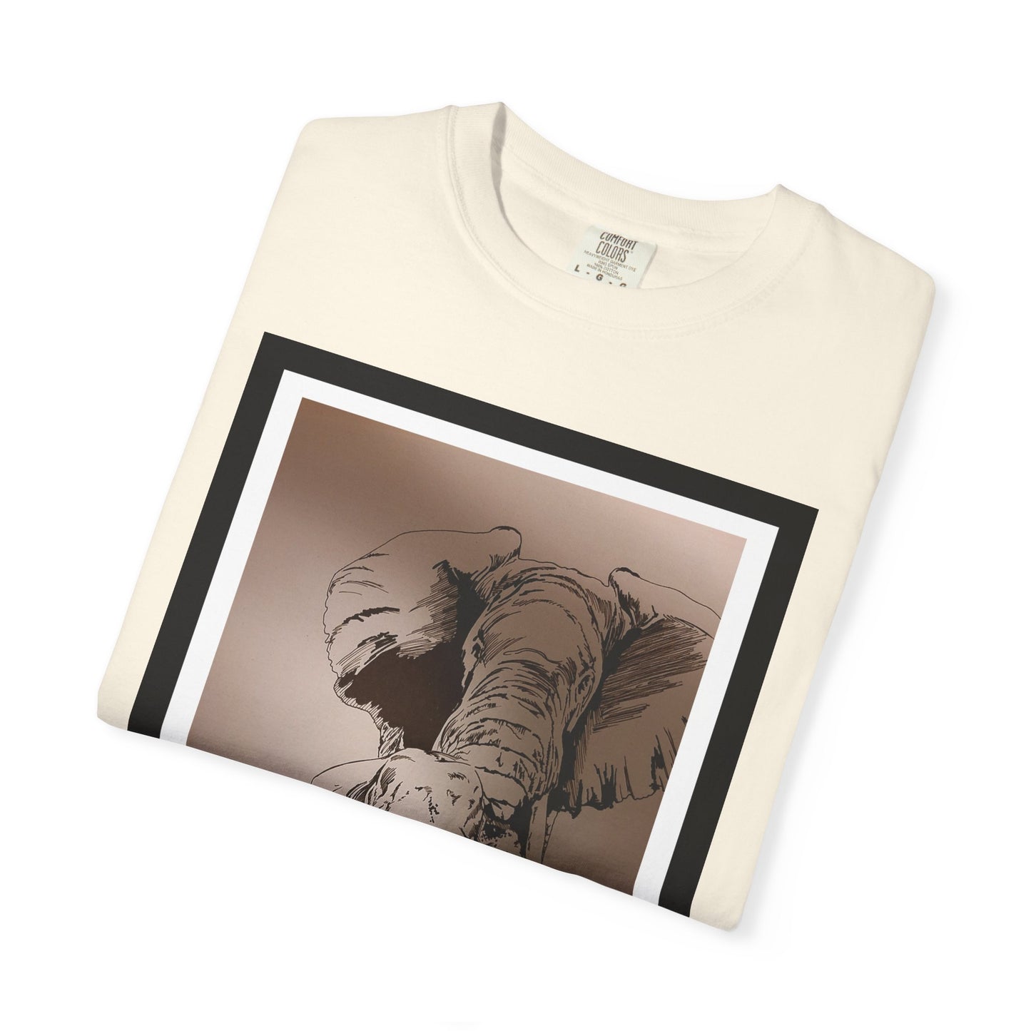 Elephant Family Garment-Dyed T-Shirt | Nature Lover's Tee