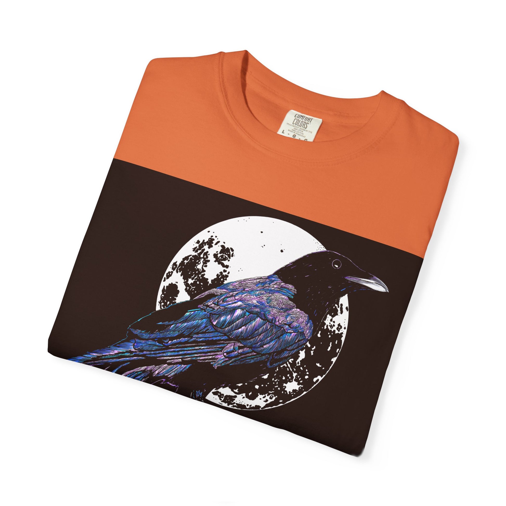 Crow Garment-Dyed T-Shirt for Nature Lovers