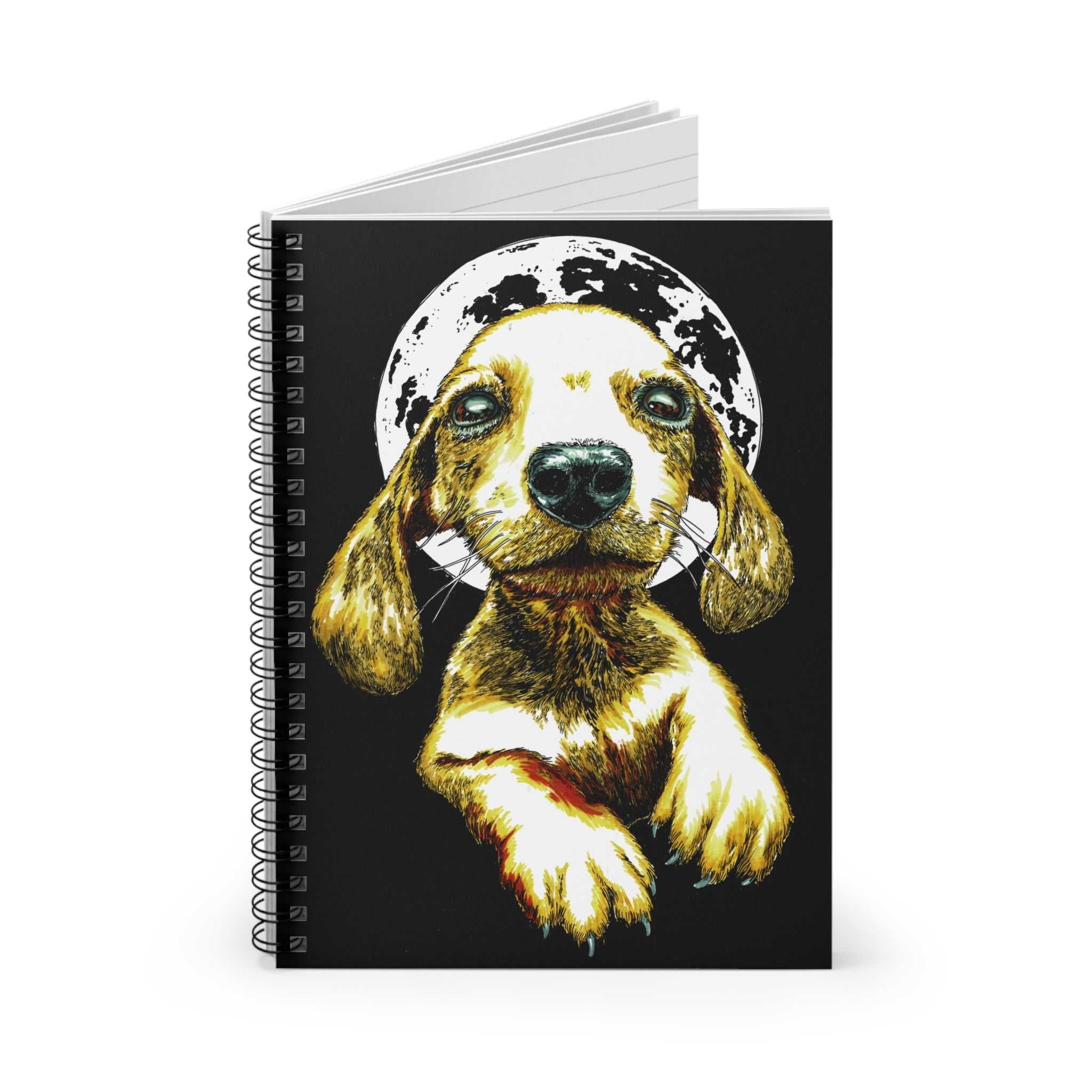 Fall in love with our Puppy Love Spiral Notebook – Ruled Line, Original Hand-Drawn Art. Perfect for dog lovers as a Birthday Gift or Christmas Present!