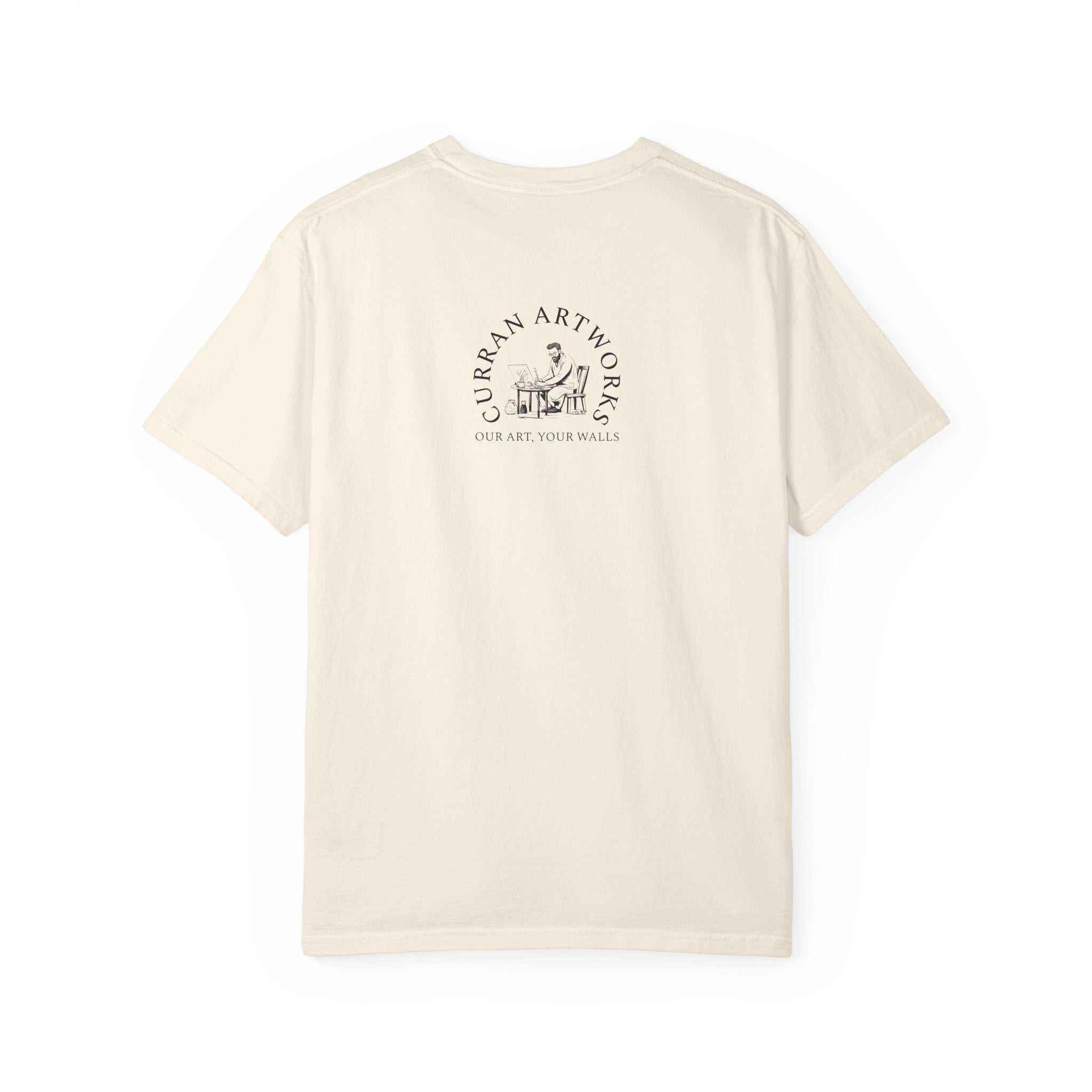 Artistic Owl Unisex Garment-Dyed T-Shirt