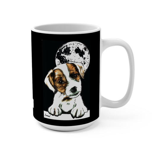 Adorable Beagle Moonlight 15oz Mug
