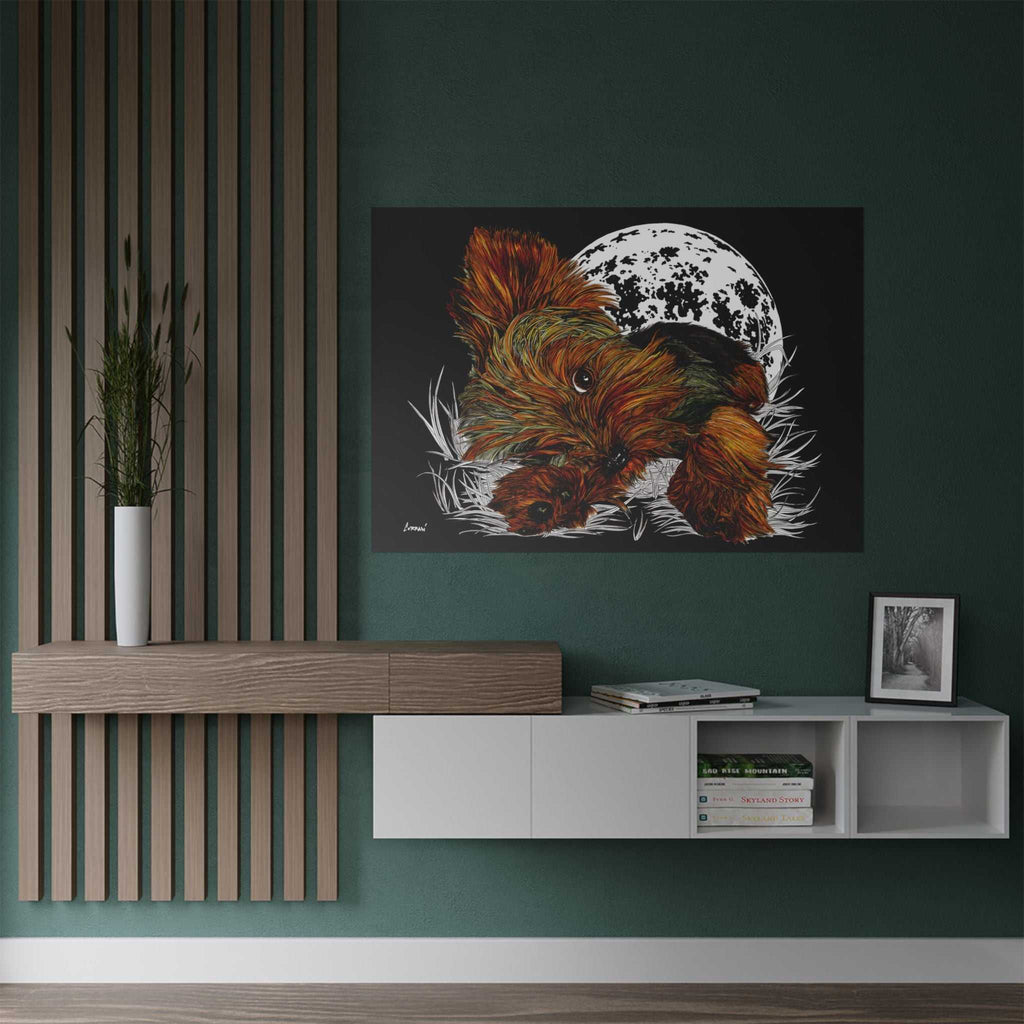 Elevate your walls with our Yorkshire Terrier Satin Poster - 300gsm Art Print for Dog Lovers. Perfect for any pup enthusiast!