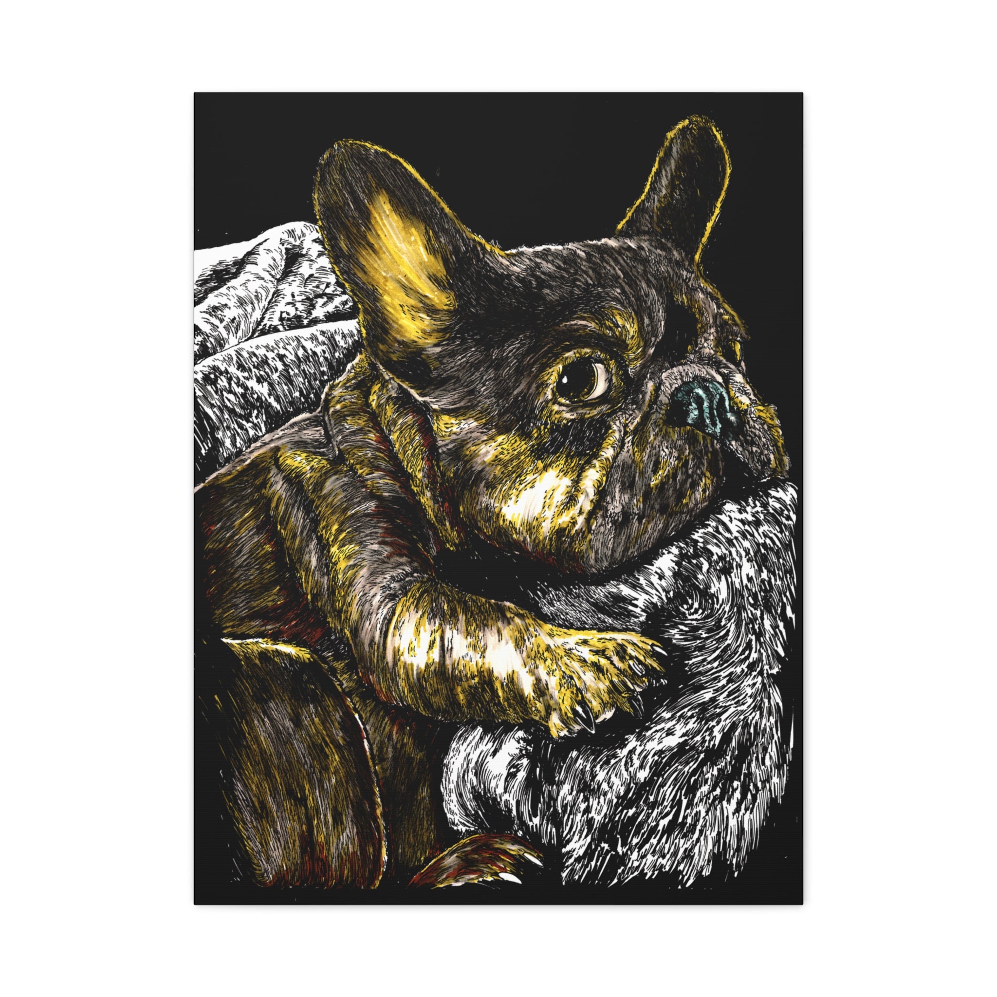 French Bulldog Canvas Wall Art Print of the Original,
