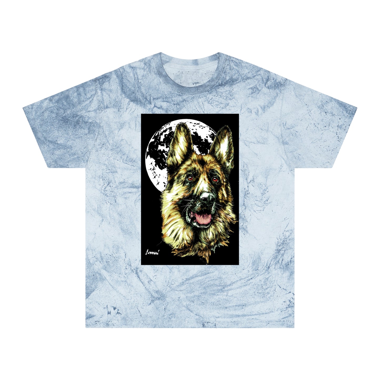 German Shepherd Moon T-Shirt - Unisex Tee for Dog Lovers