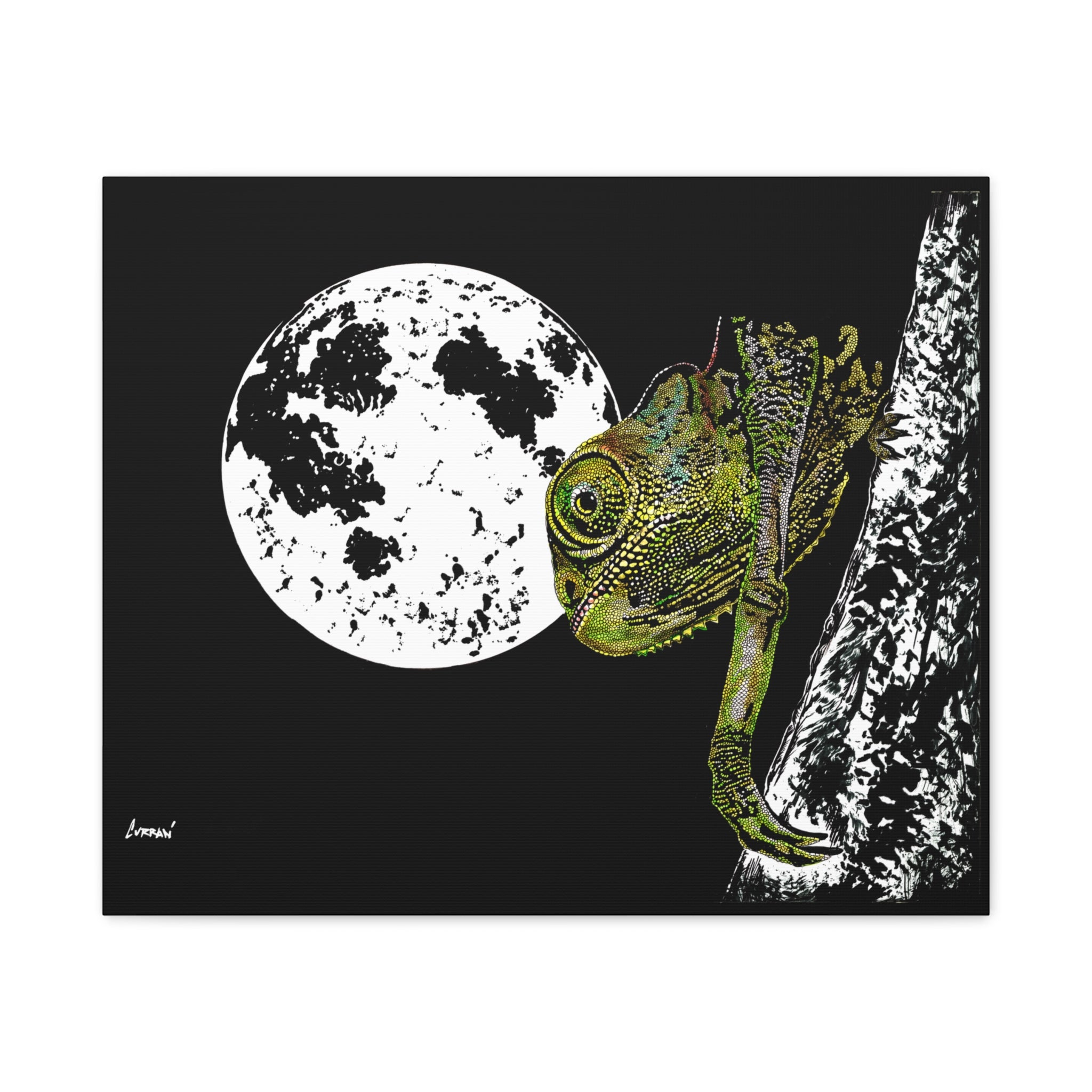Chameleon Print of the Original, hand drawn wall art