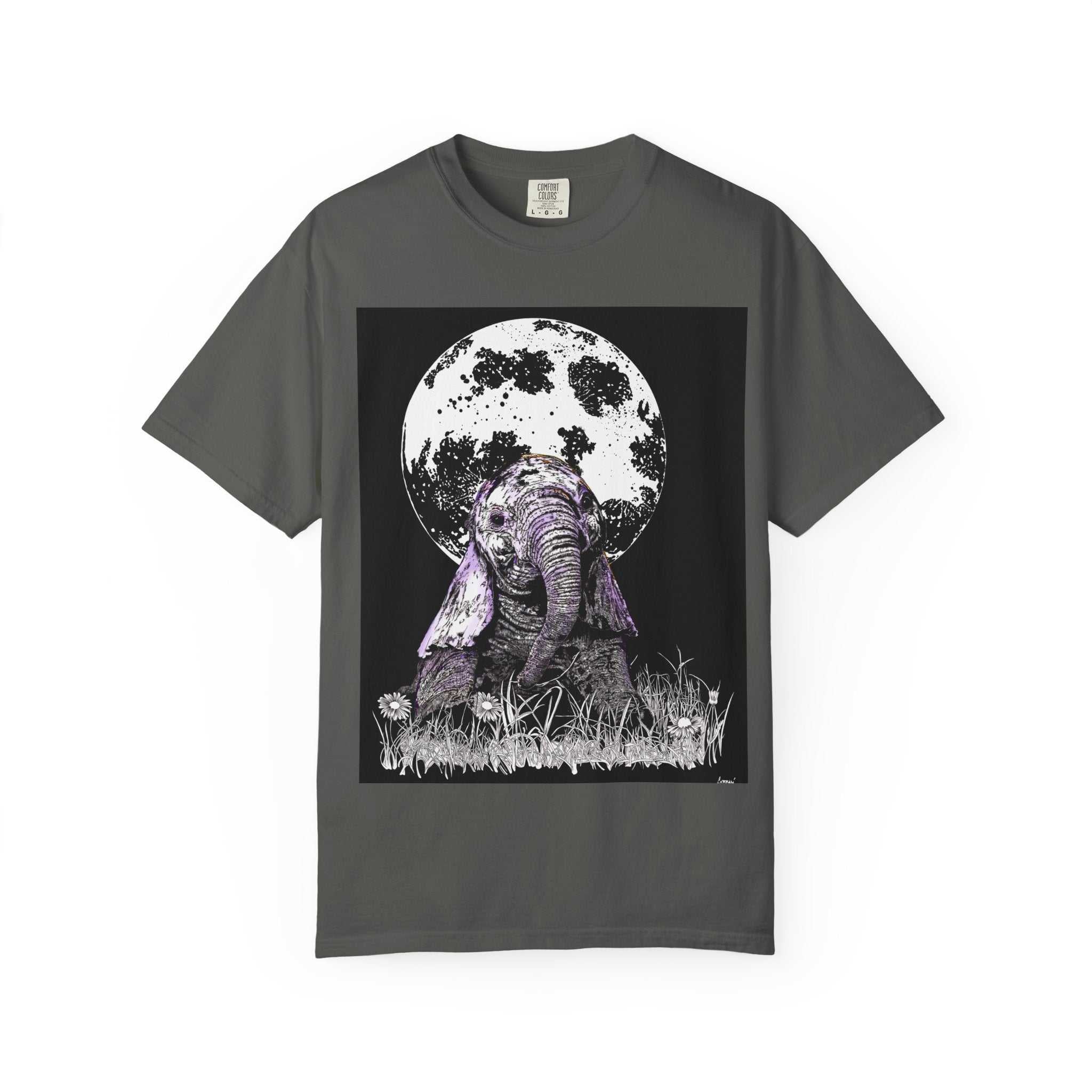 Baby Elephant Unisex T-shirt | Eco-Friendly Garment-Dyed Tee