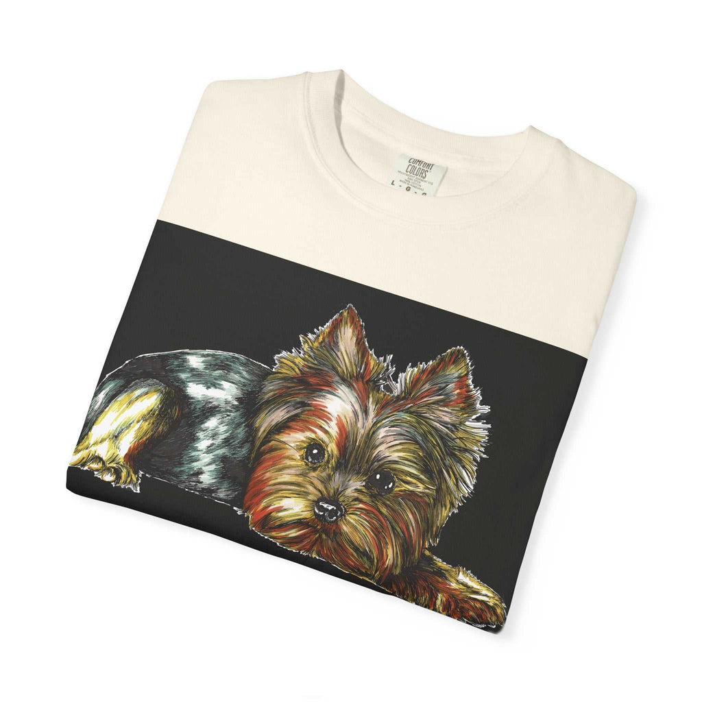 Yorkie Terrier Unisex Garment-Dyed T-Shirt