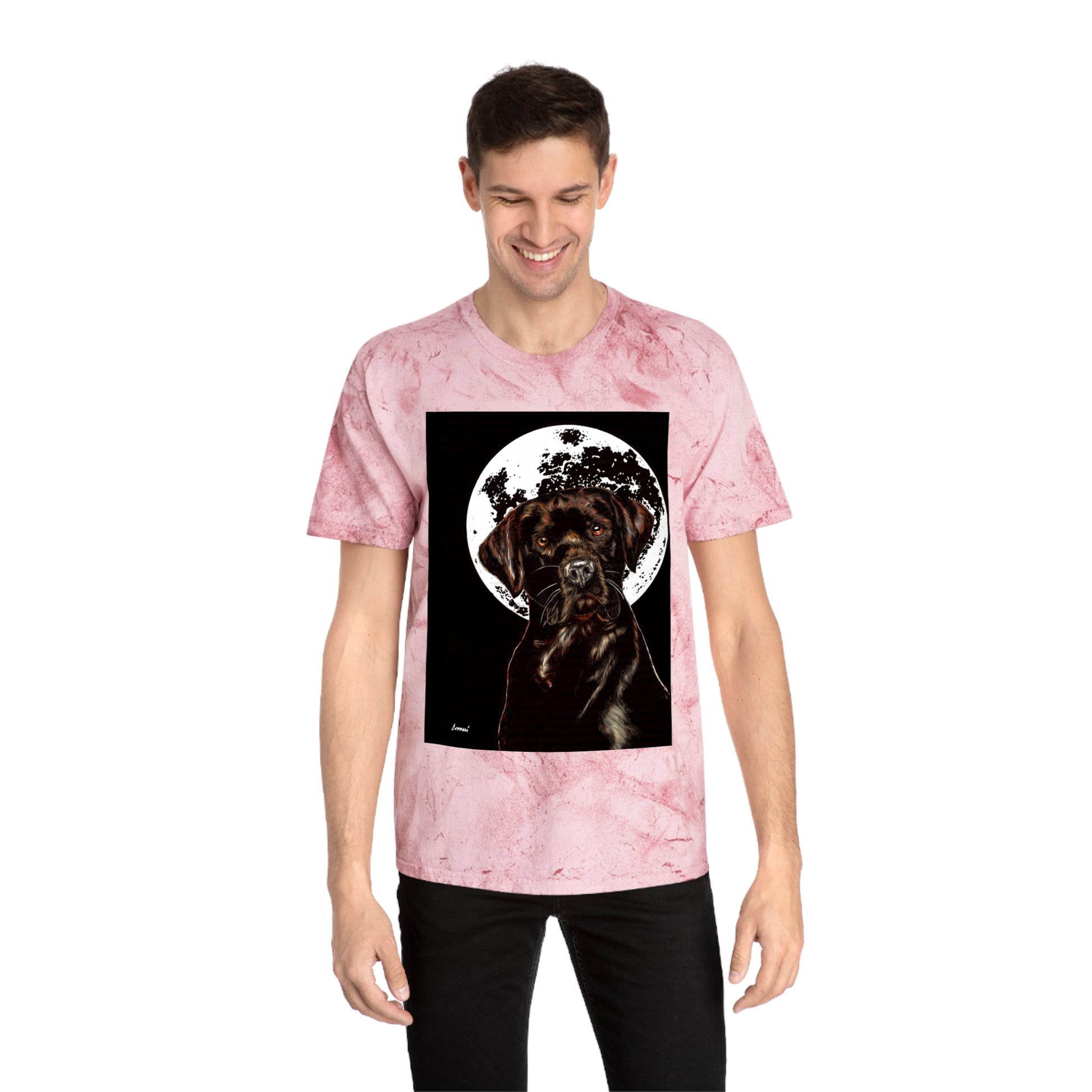 Chocolate Labrador T-Shirt - Artistic Dog Tee for Pet Lovers