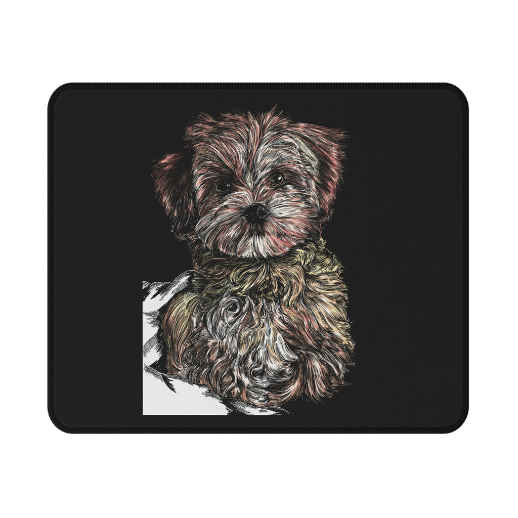 Puppy Illustration Non-Slip Gaming Mouse Pad
