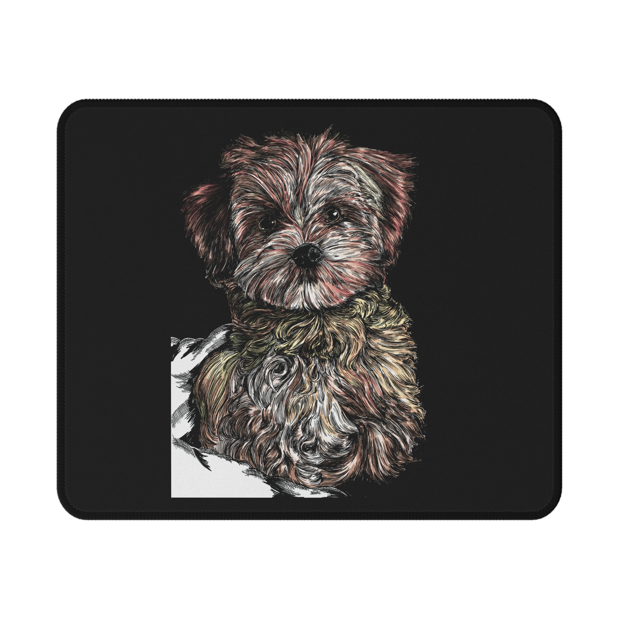 Puppy Illustration Non-Slip Gaming Mouse Pad