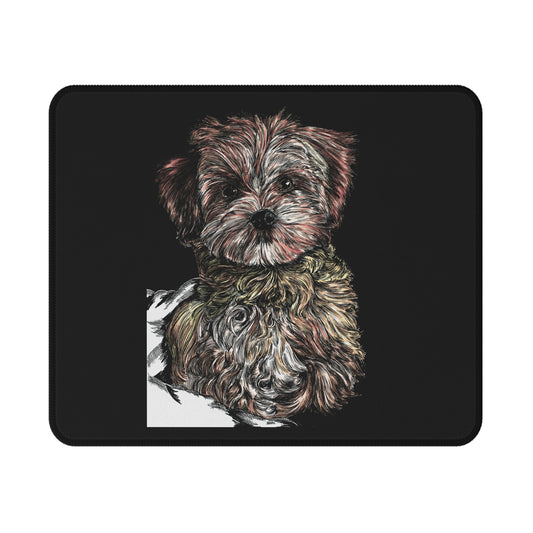 Puppy Illustration Non-Slip Gaming Mouse Pad