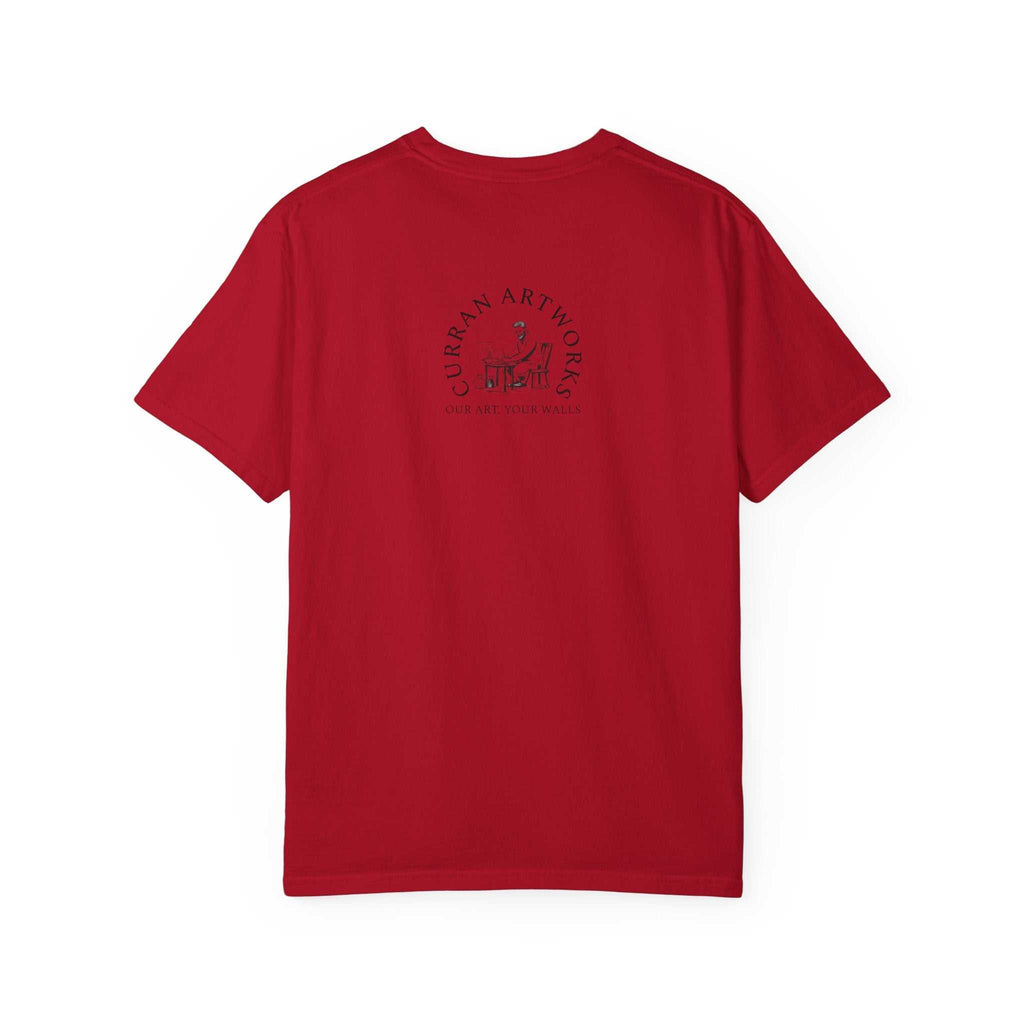 Artistic Owl Unisex Garment-Dyed T-Shirt