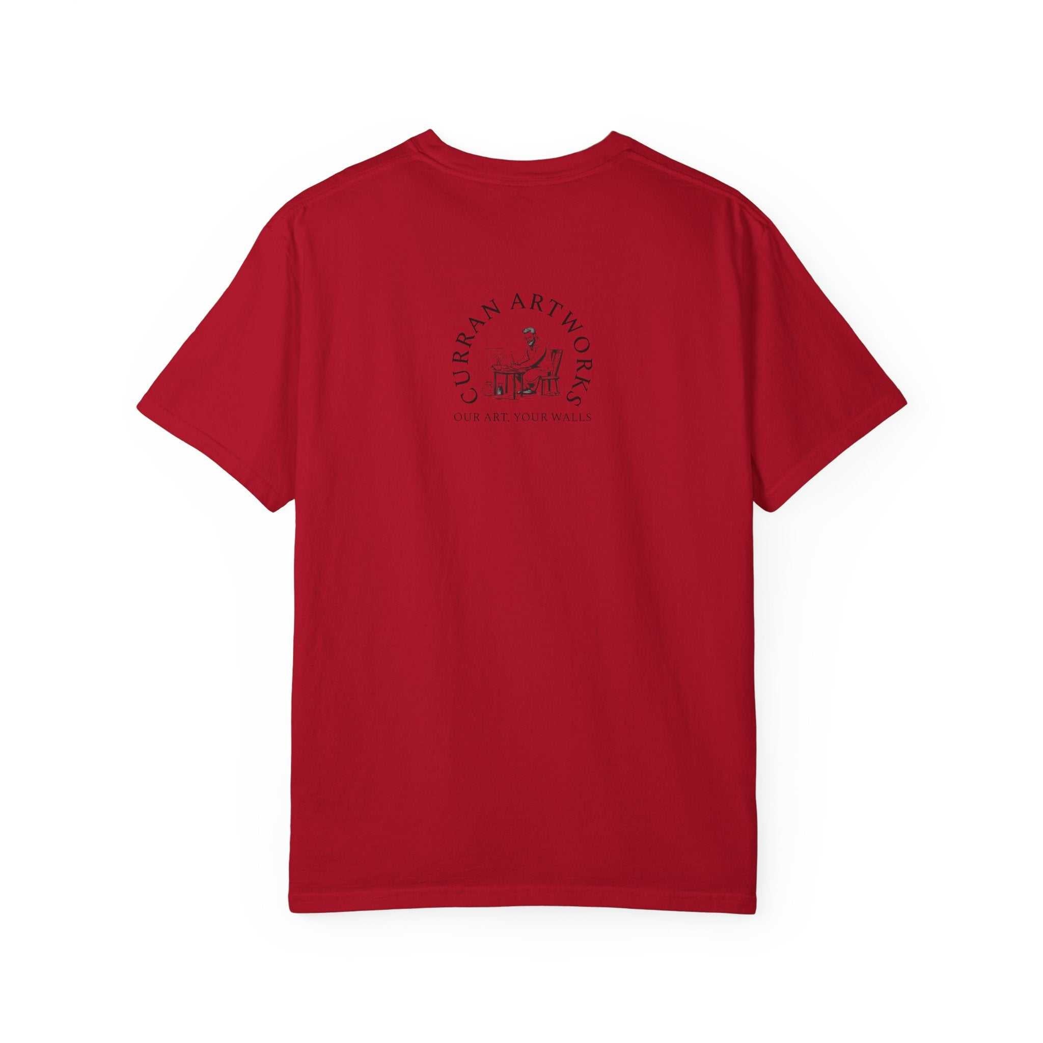 Artistic Owl Unisex Garment-Dyed T-Shirt