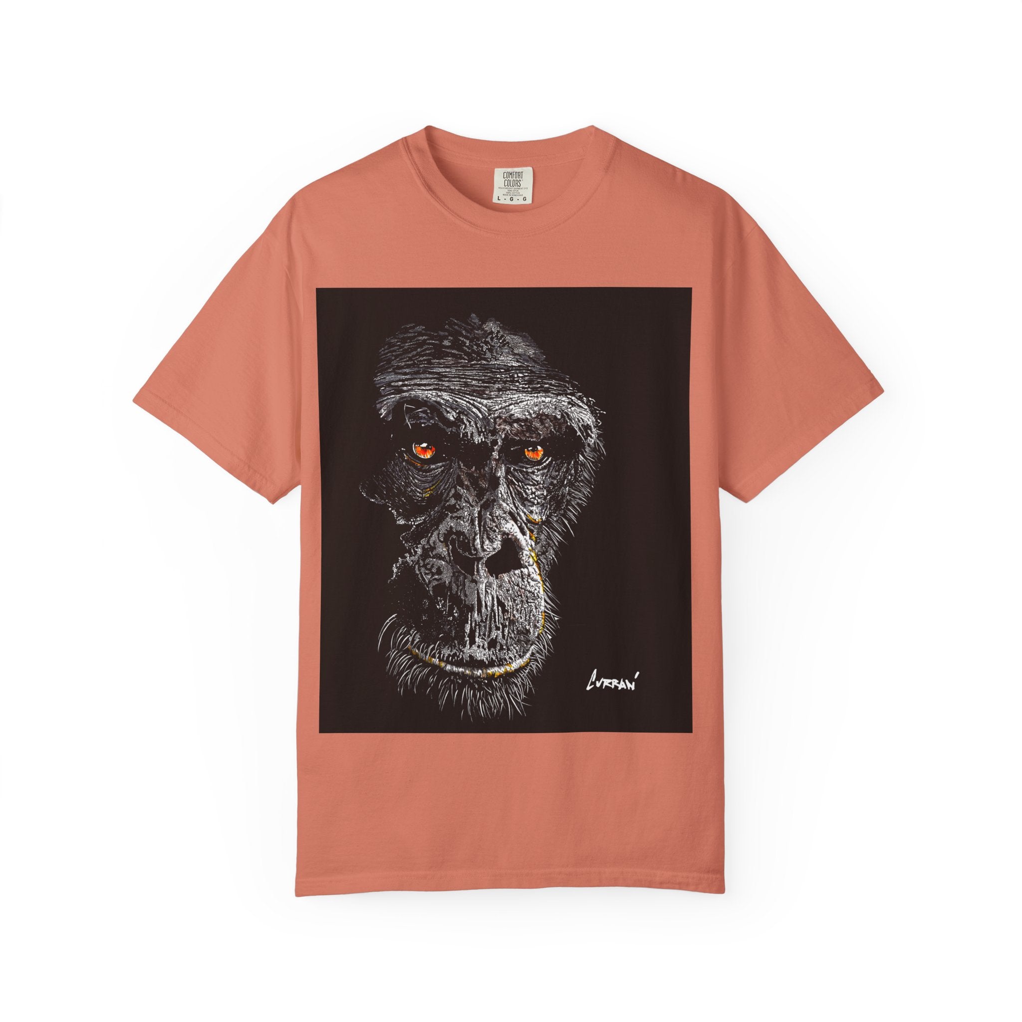 Gorilla Garment-Dyed Art T-Shirt | Unique Unisex Graphic Tee